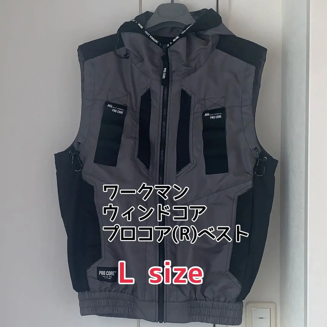 【ほぼ未使用】ワークマン　ウィンドコア　プロコア　空調服　袖付き　ファン付き　M ☆未使用品セット☆ワークマン ウィンドコア 18V 空調服用