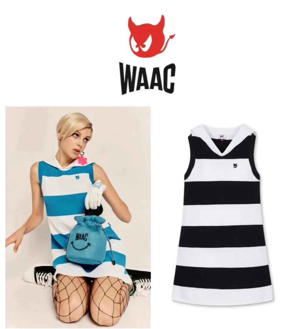WAAC 【新品】WAAC ワック ノースリーブ ジップワンピース
