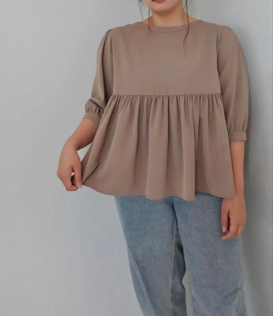 【miandmou】cotton vest blouse 【4L】ミーアンドモウ CATEGORY TOPS | MI AND MOU