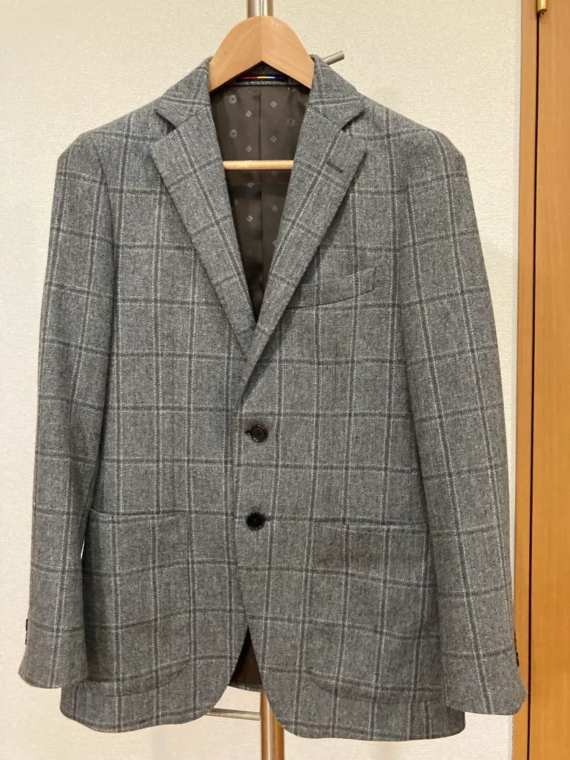 Thumbnail of ORIHICA Gray Checkered Tailored Jacket