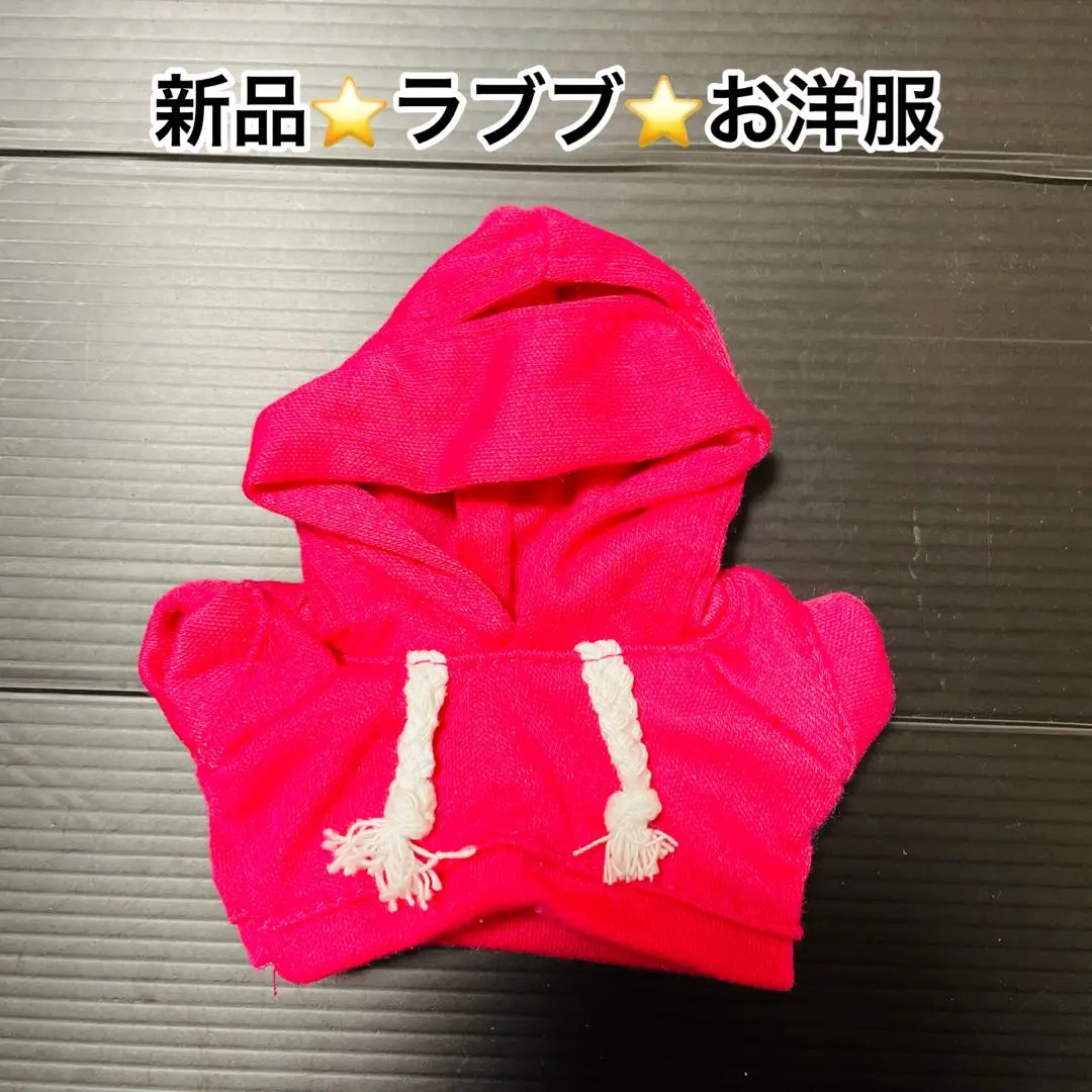 玩偶服★Labubu★換裝 服裝★15-17cm labubu★粉色連帽衫 的縮圖
