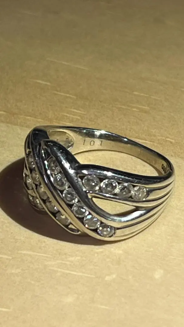 Thumbnail of Jewelry Maki Platinum Pt850 7.7g Diamond 101 1.01ct Size 13