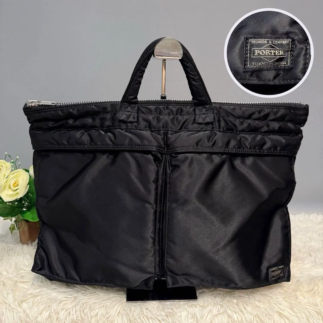 【新品級】Porter Tanker 公事包 手提包 商務包 黑色 的縮圖