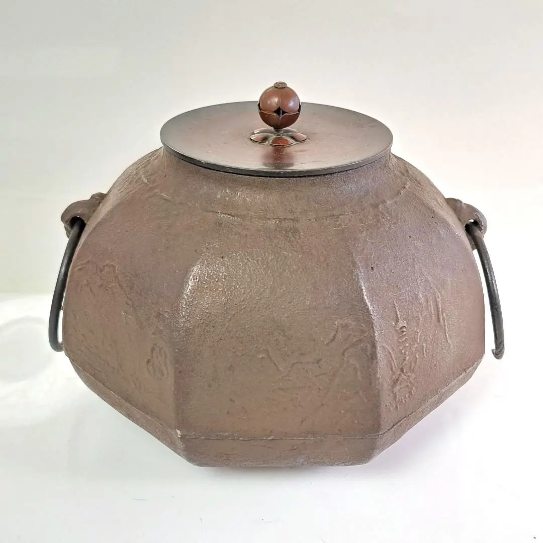 茶道具 鶴首 風炉釜 小釜 茶道具 風炉釜 風炉用釜 釣釜用 釣り釜用 鶴首釜 紹鴎好写し
