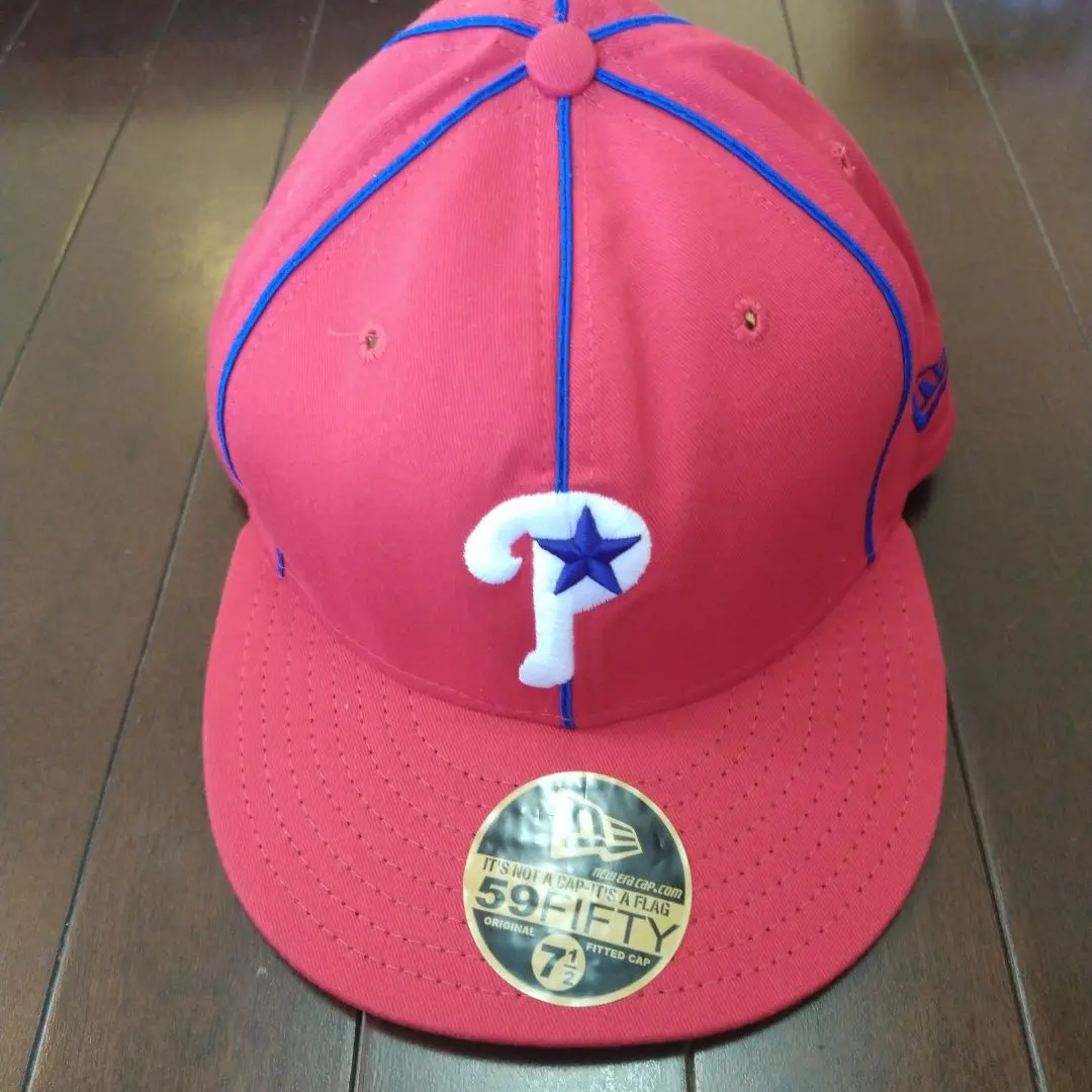 復古 New Era 費城費城人隊 帽子 7 1/2 的縮圖