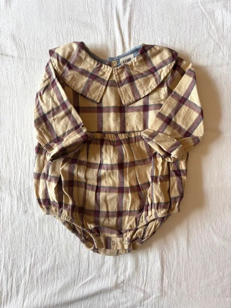 美品　LOIR paris  ロンパース　Marthe  18m LOIR Paris】【40%OFF】Romper MARTHE Green Stripes ロンパース