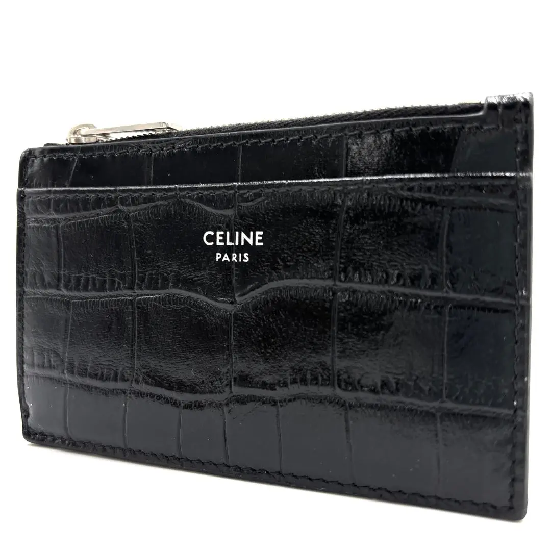 【専用】希少　CELINE　黒マカダム　コインケース 送料込み SALE！】CELINE セリーヌ コインケース 小銭入れ ブラゾン