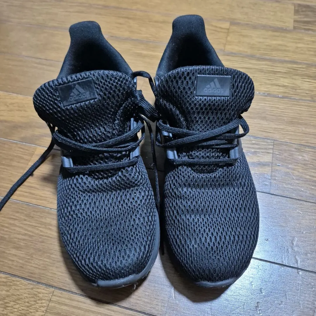 Thumbnail of Adidas black mesh sneakers