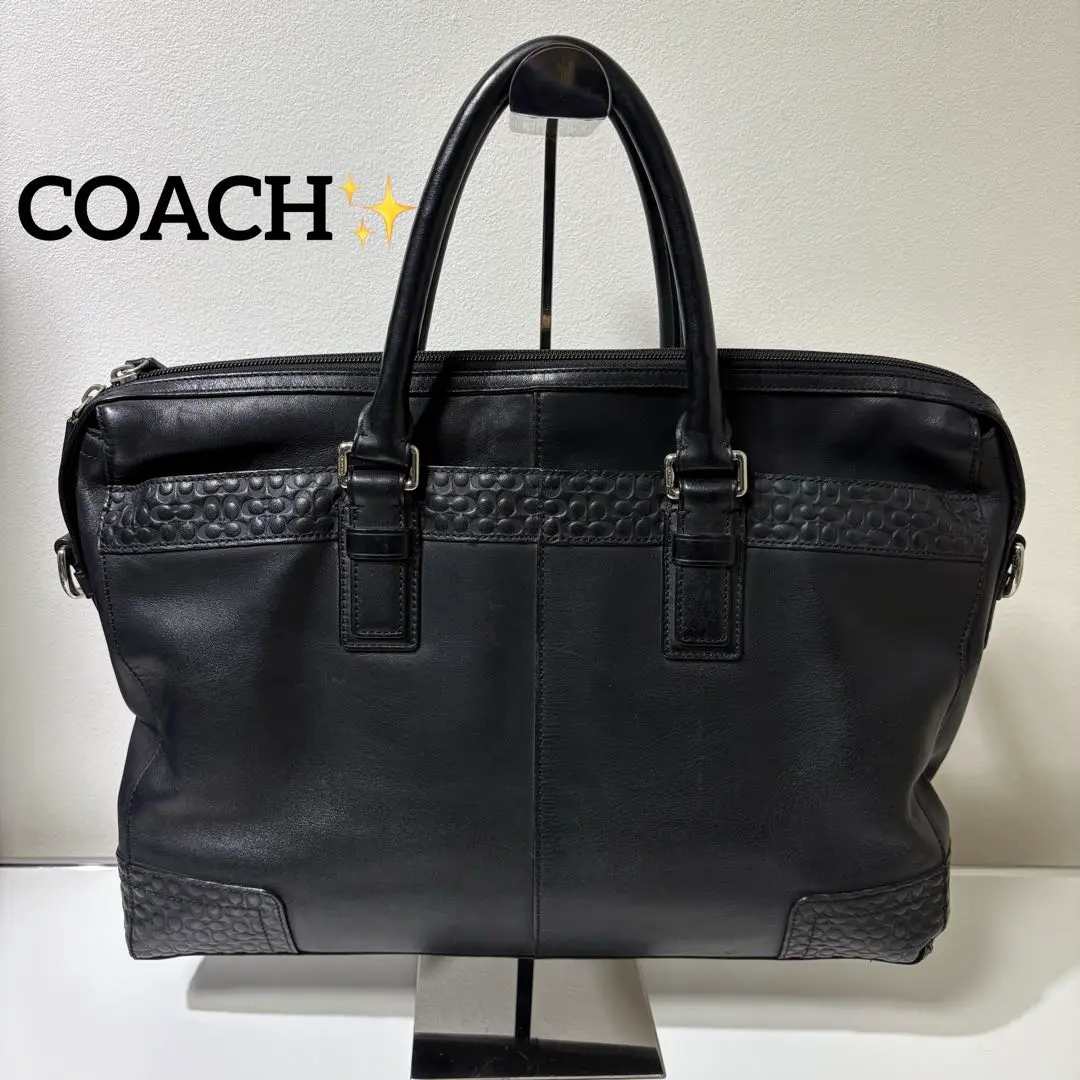 COACH コーチ ビジネスバッグ F70454 Gramercy Leather Zip Top