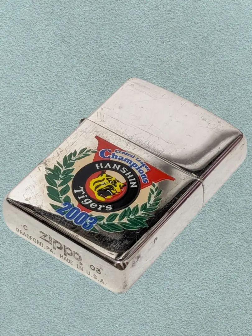 阪神優勝記念ジッポ2003 新品シルバー Amazon.co.jp: 阪神タイガース 2003年 優勝記念 Zippo ジッポ