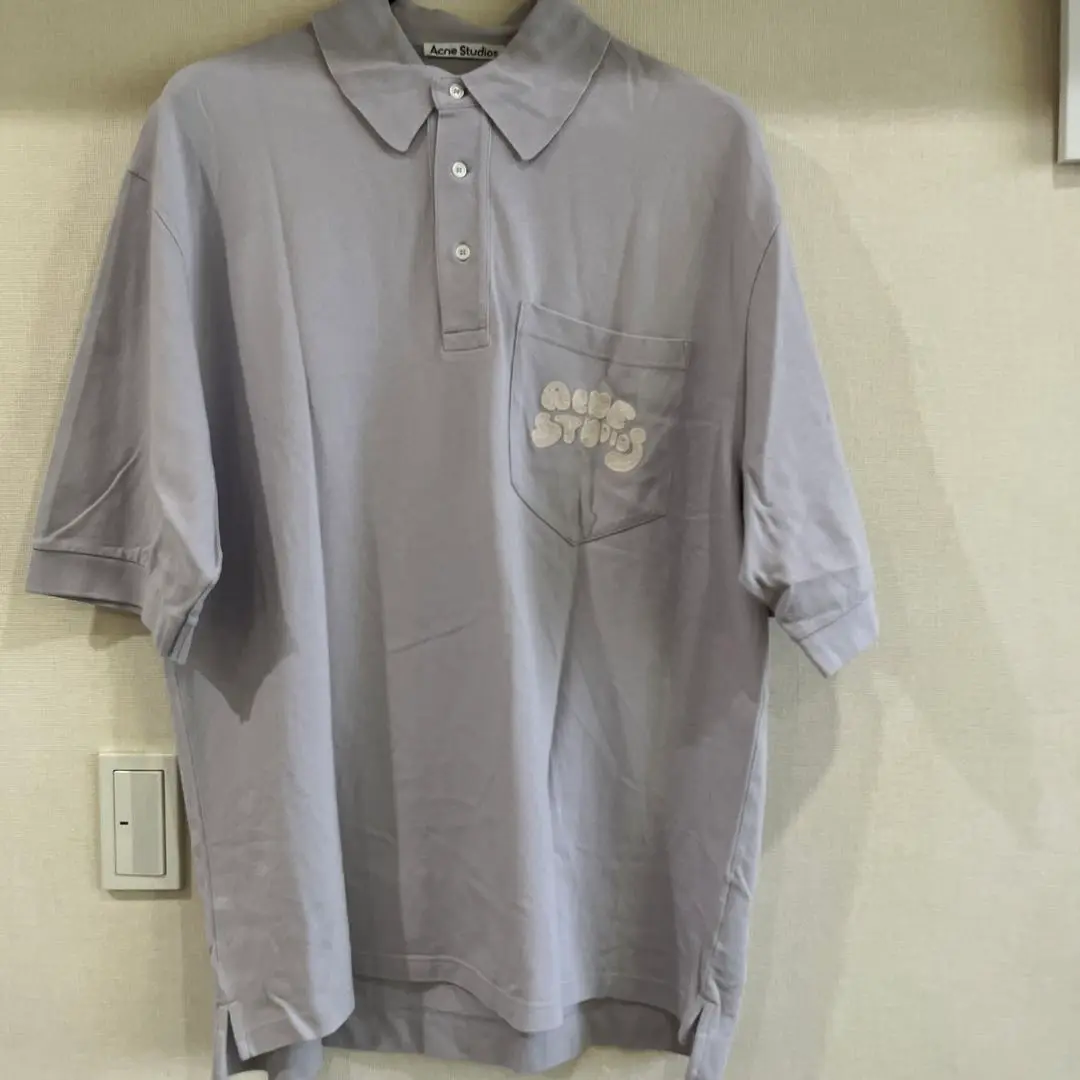 Acne Studios ライトグレー ポロシャツ 楽天市場】【中古】ACNE STUDIOSEmbossed Polo 長袖ポロシャツ