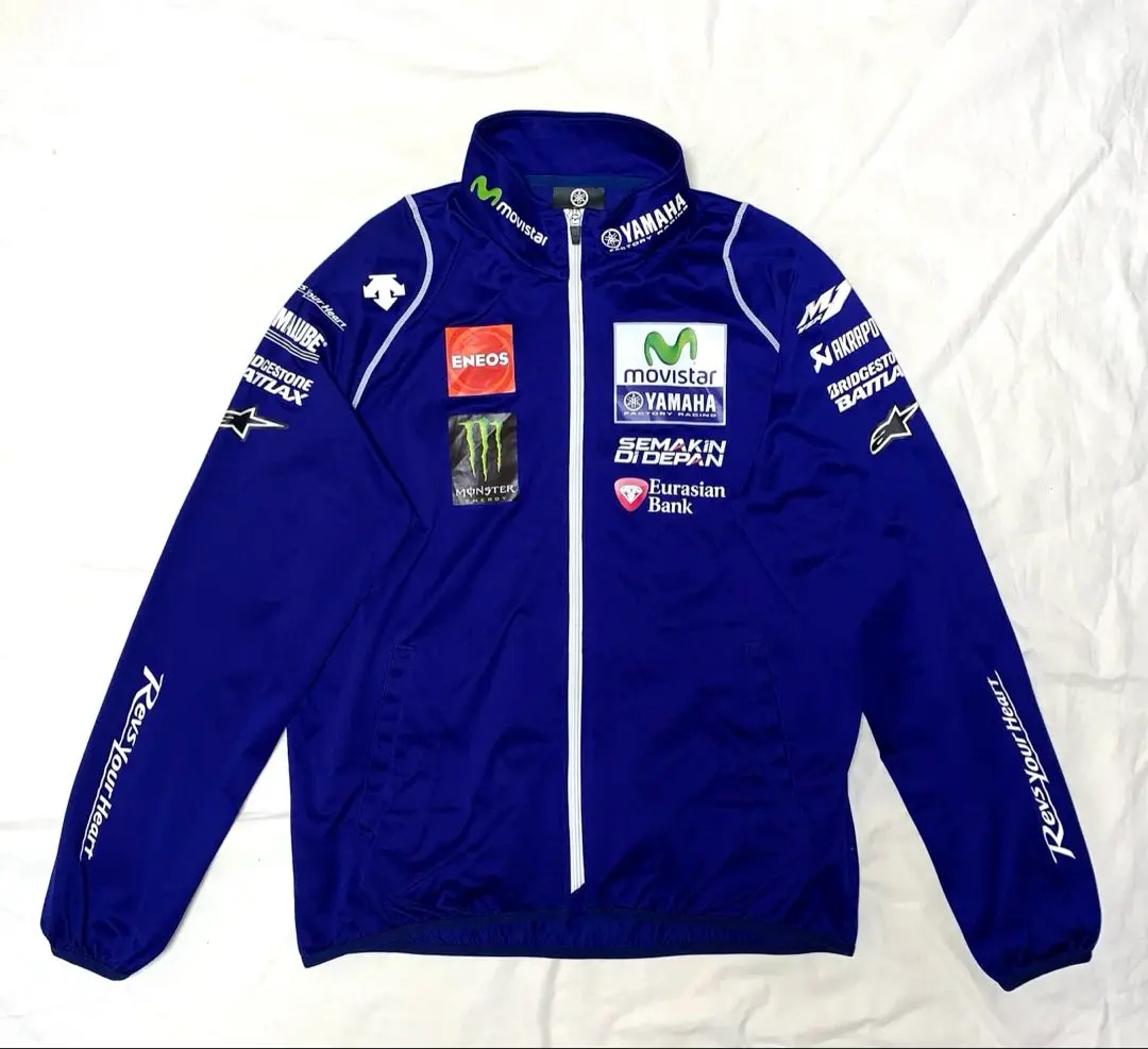YAMAHA motoGP　ファクトリーレーシング公式ジャケット XL　デサント Yahoo!オークション - YAMAHA × DESCENTE ヤマハ ファクトリー