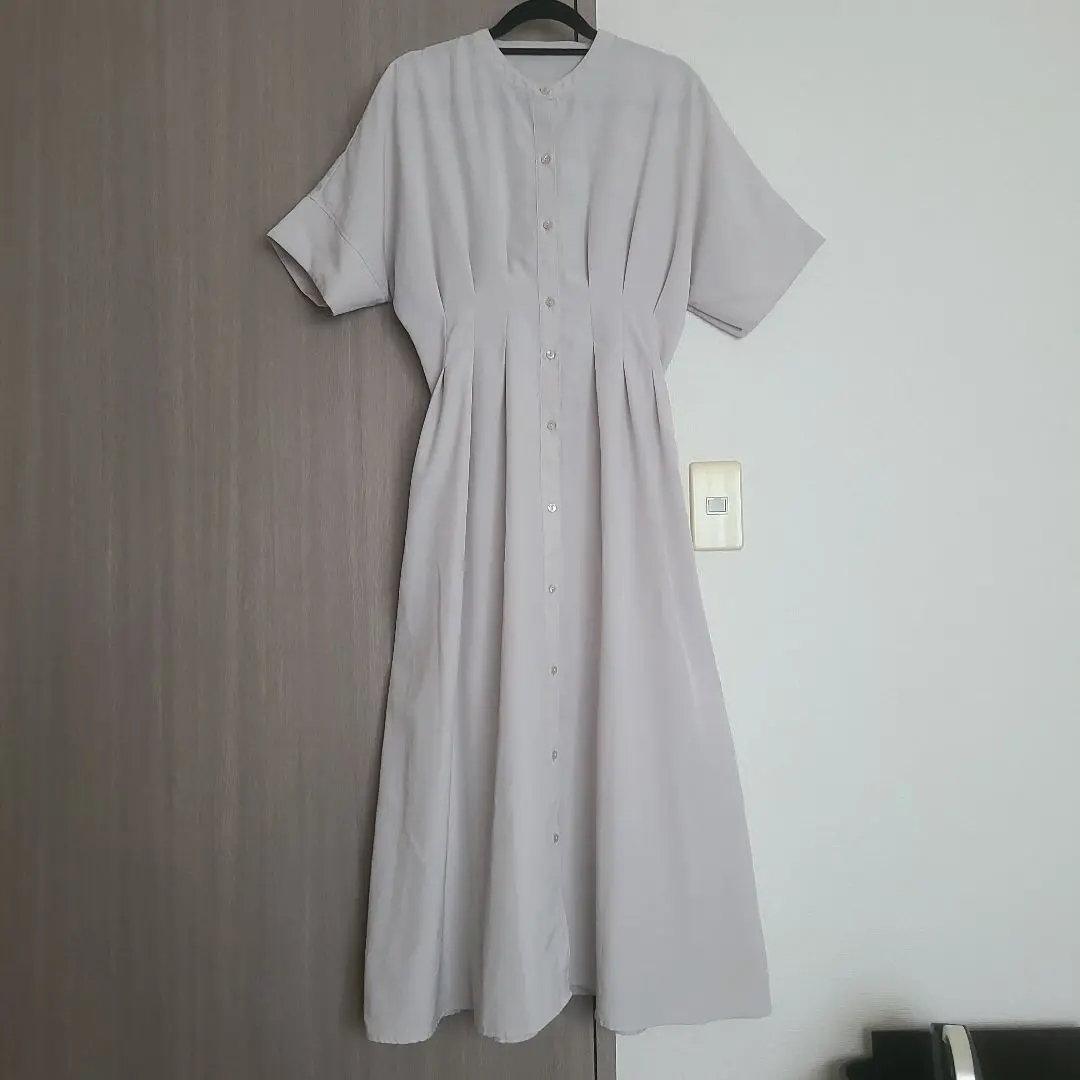 短袖襯衫洋裝 易於打理 的縮圖