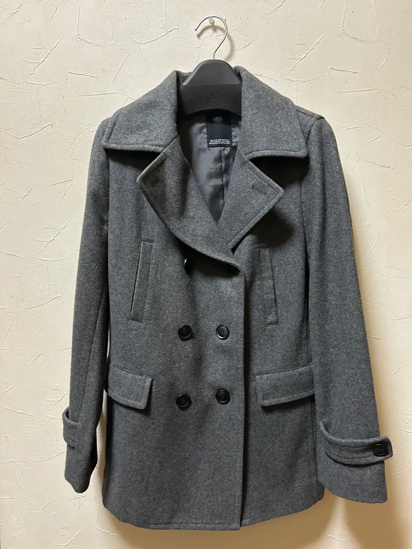 Thumbnail of AZUL Gray Double-Breasted Pea Coat