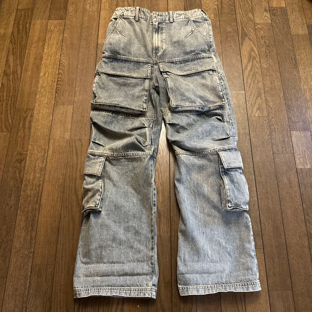 【新品未使用】entire studios DENIM CARGO ブルー L 2025年最新】entire studios heavy denim cargoの人気アイテム