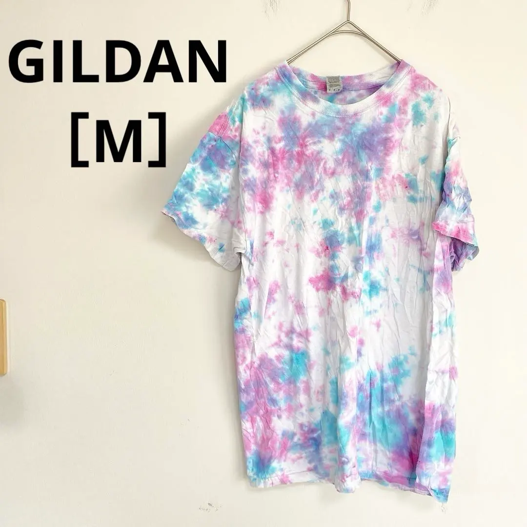 Thumbnail of GILDAN Tie-dye Short Sleeve T-shirt M size Stylish Men's Women's