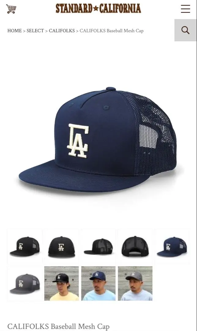 CALIFOLKS Baseball Mesh Cap スタカリステッカー付き