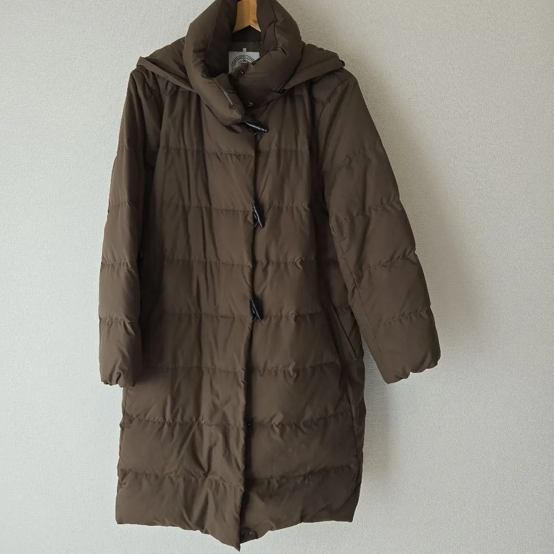 Thumbnail of J.PRESS Quilted Long Down Jacket with Hood T13