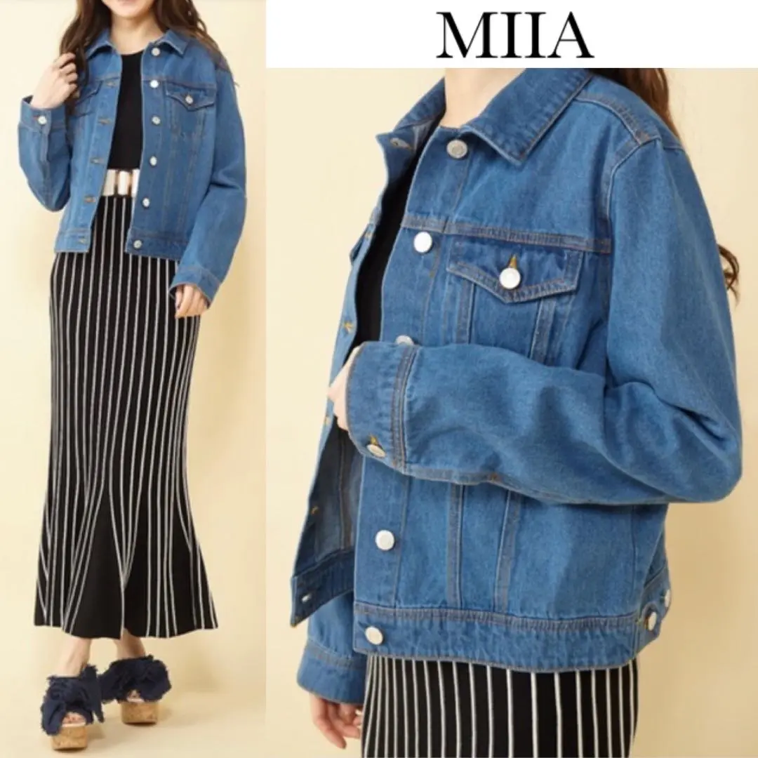 2025年最新】MIIA レディース Gジャン・デニムジャケット