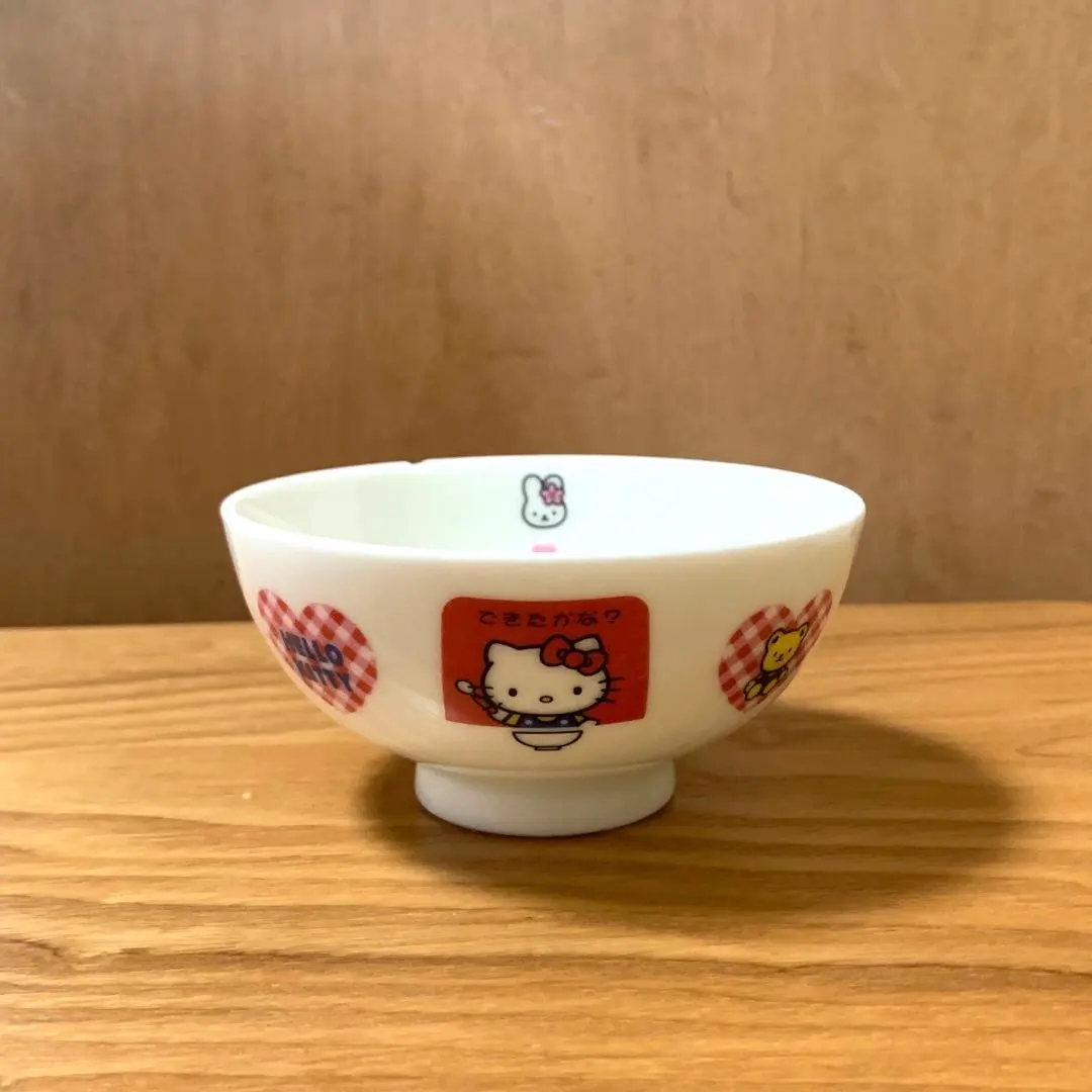 【限定品】Hello Kitty 復古風 兒童用 飯碗 含運費 的縮圖