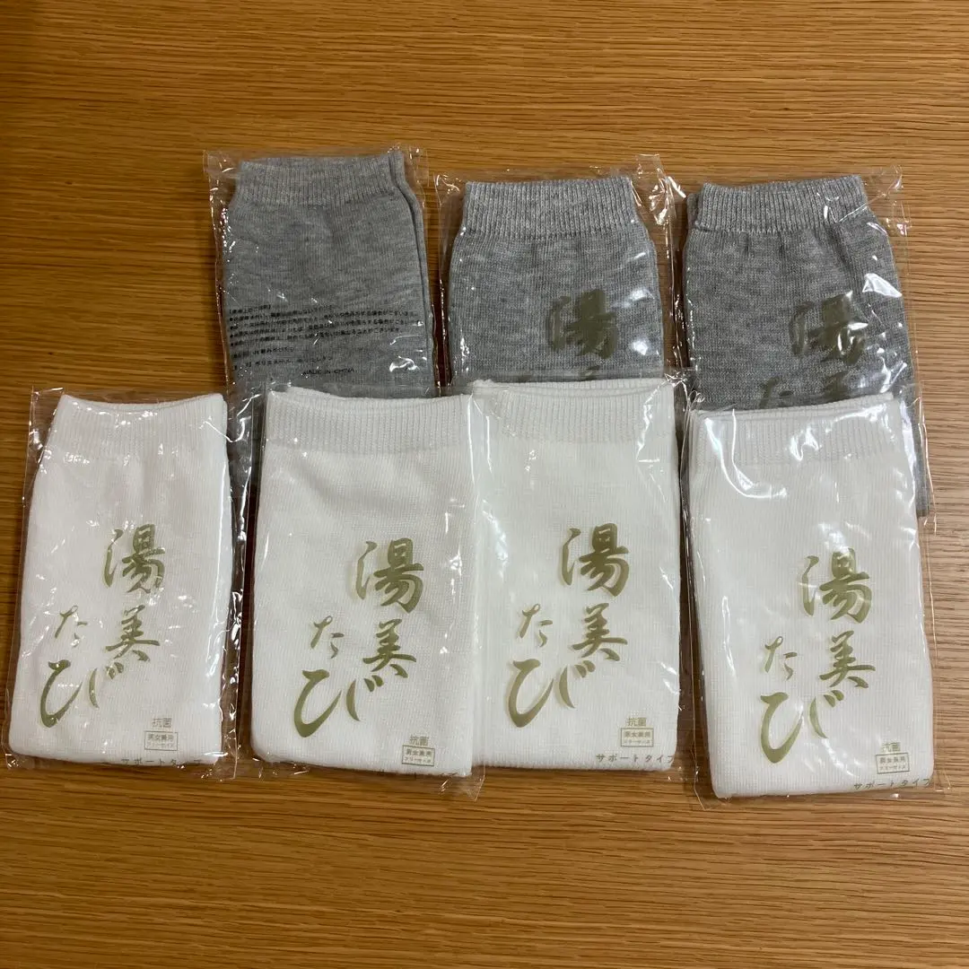襪子 足袋 7足套裝 白色 灰色 的縮圖