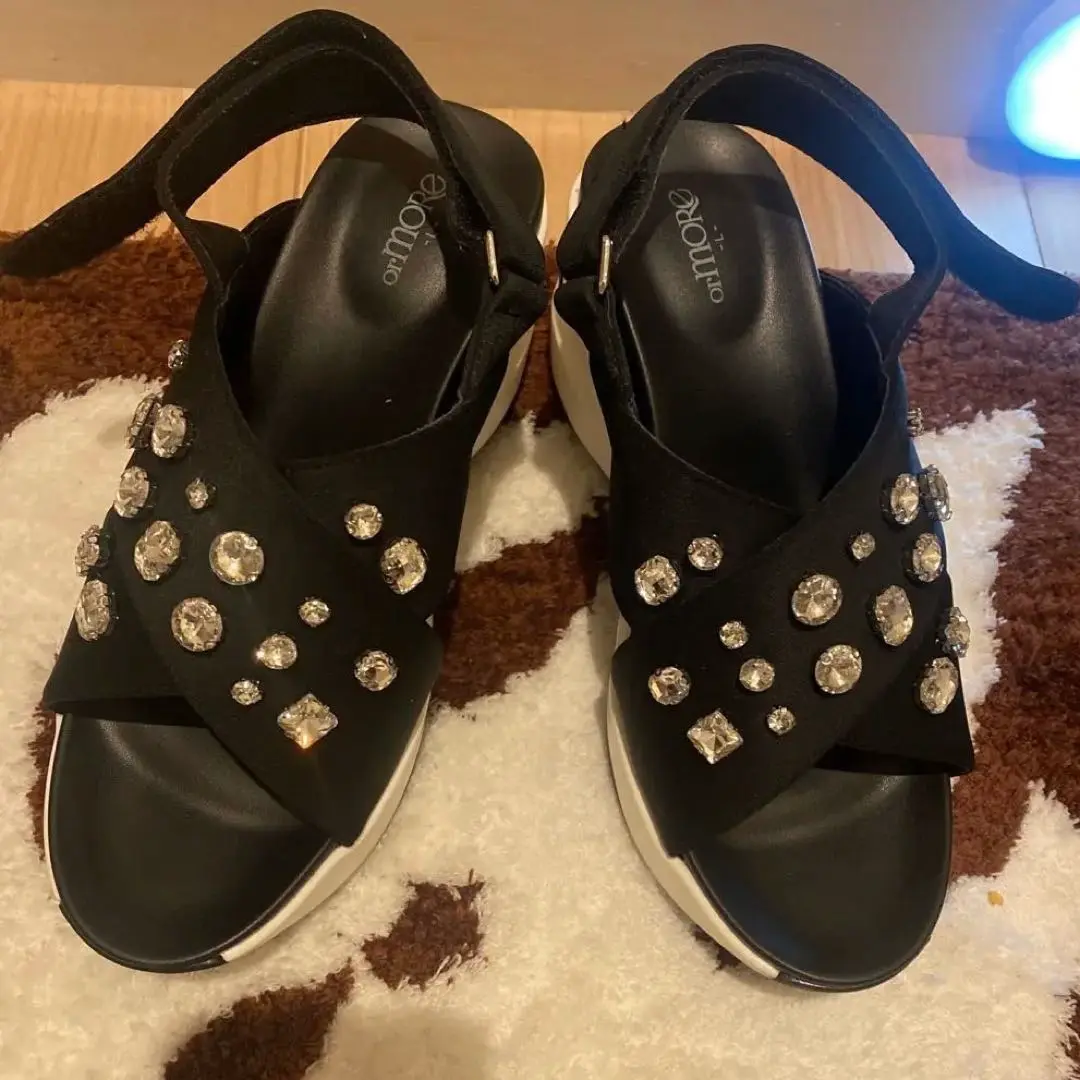 ☆再度お値下げしました☆　amepla ヒールアップサンダル Ｌサイズ ☆再度お値下げしました☆ amepla ヒールアップサンダル L