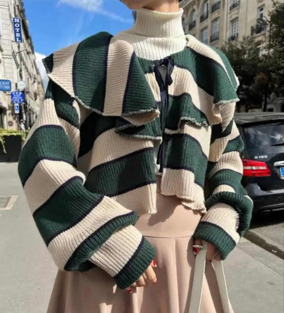 2025年最新】POPPY BORDER KNIT CARDIGANの人気アイテム - メルカリ