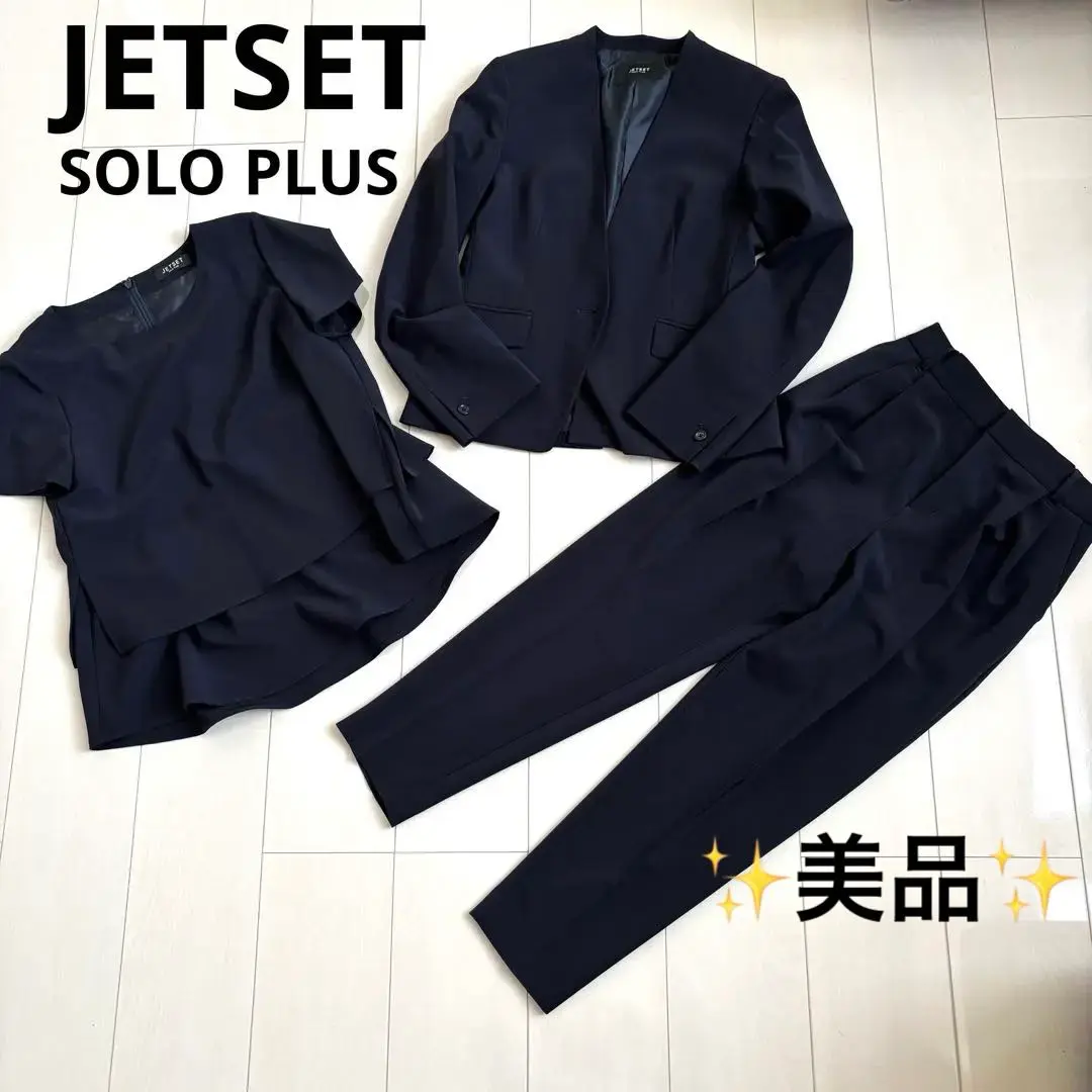 極美品　ジェットセットソロプラス　セットアップスーツ　サマースーツ　ストライプ 2025年最新】JET SET SOLO PLUS スーツ・フォーマルの人気