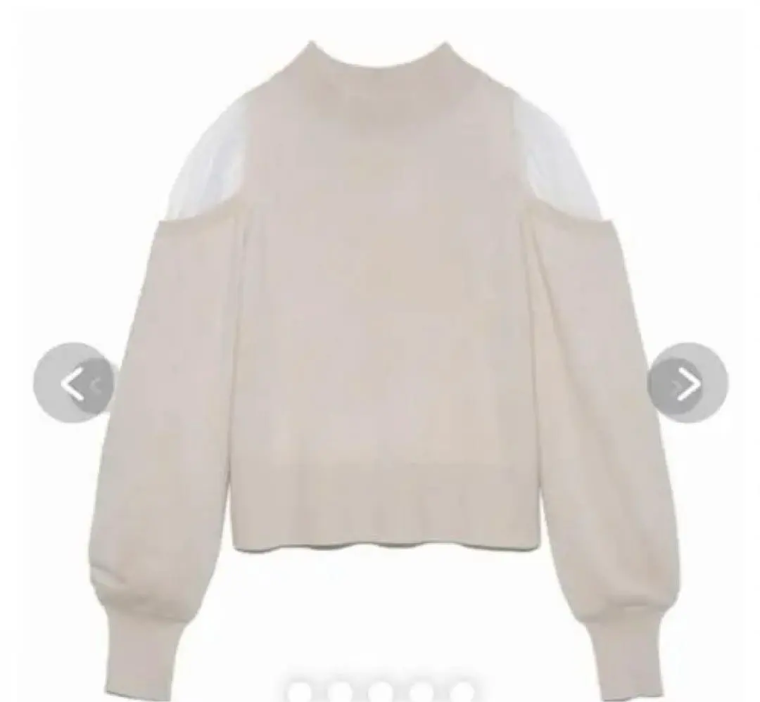 美品 SNIDEL 針織衫 米色 的縮圖