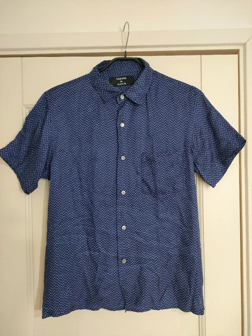 Thumbnail of Excellent Condition ✦ CABANE de zucca Dot Pattern Blouse S Navy