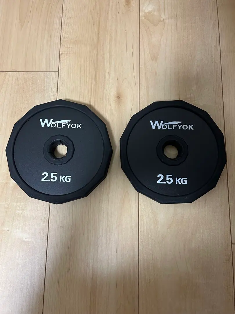 Wolfyok　ウルフヨック　ダンベルプレート　5kg×4 Wolfyokダンベルプレート 5kg×4枚セット - メルカリ