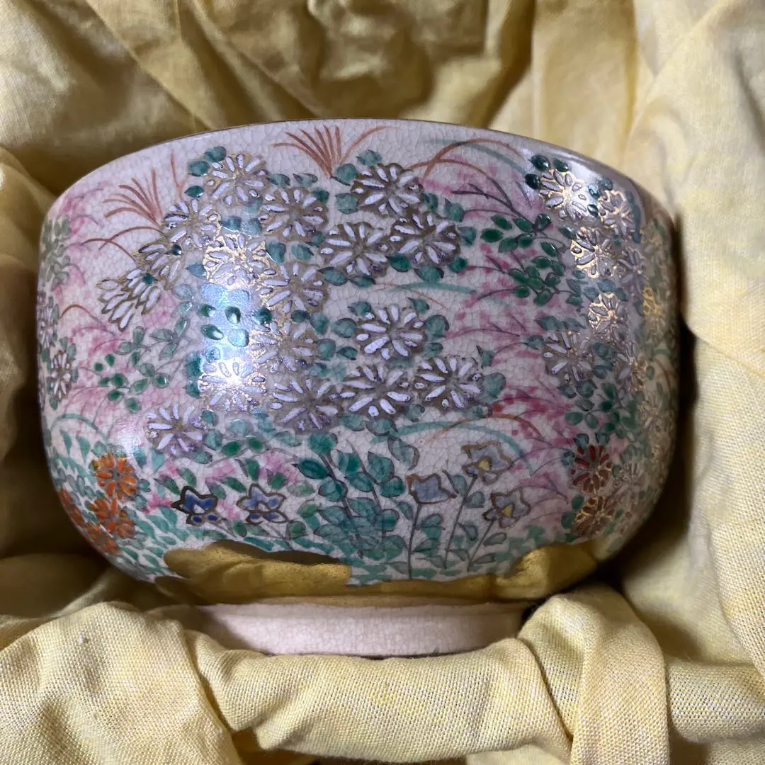 抹茶碗 幹山造 金彩色絵紅葉狩（2025年最新】Yahoo!オークション