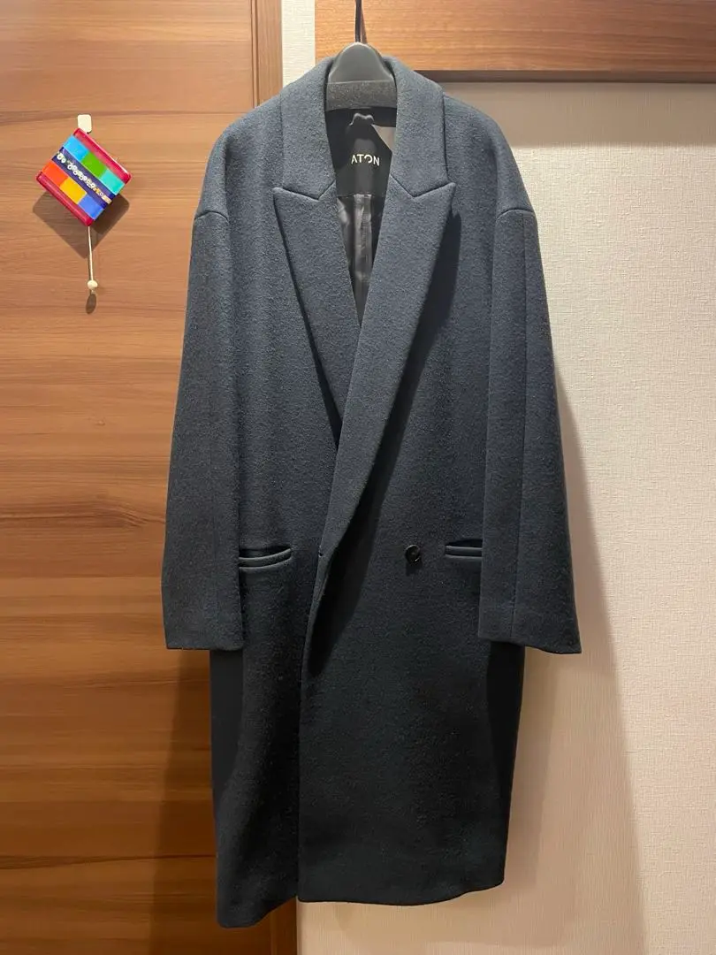 ATONエイトン⭐︎メルトンホワイトチェスターロングコート⭐︎ ATONエイトン⭐︎メルトンホワイトチェスターロングコート⭐︎