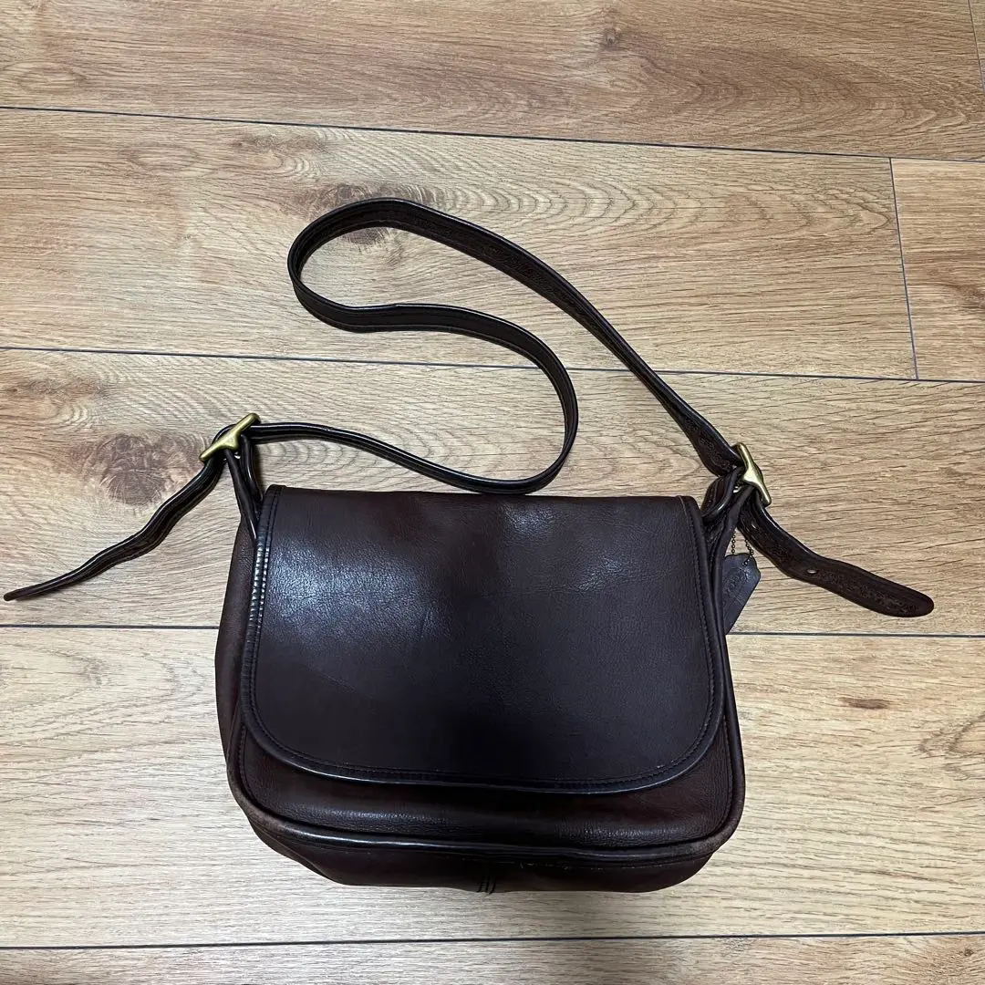 Thumbnail of COACH Old Coach Dark Brown Leather Shoulder Bag