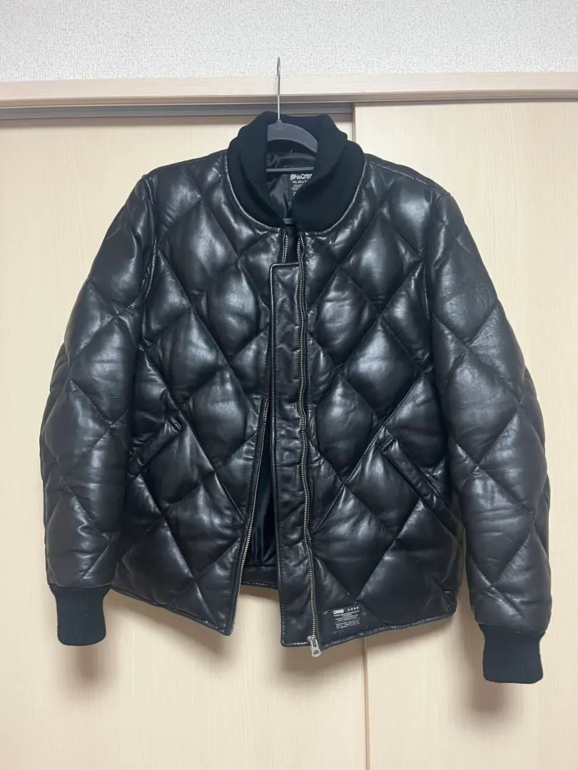 Thumbnail of Leather down jacket
