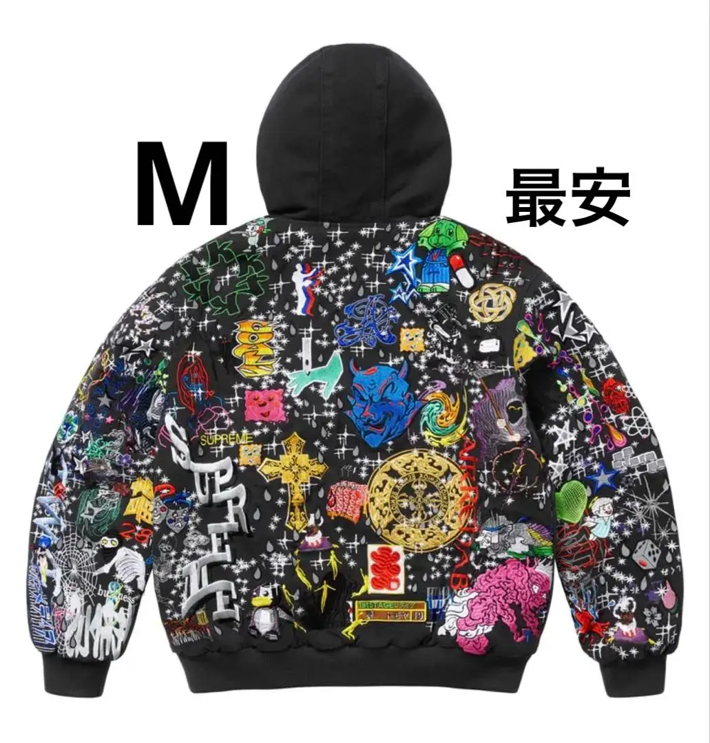 Supreme AOI Zip Up シュプリーム フーディ 蒼産業 新品 M Supreme AOI Zip Up Hooded Sweatshirt (SS24) - $198