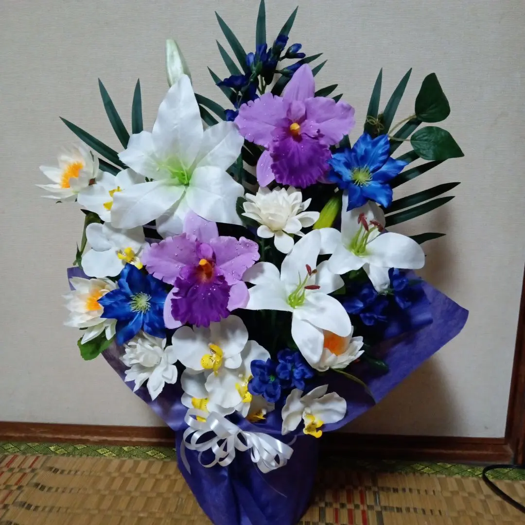Thumbnail of Buddhist Flowers, Offering Flowers, First Bon Festival, Artificial Flowers, Large Size Arrangement