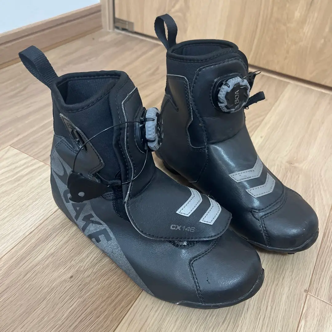 LAKE 自転車シューズ EU44.0 ワイド 赤黒 MX176 LAKEシューズ 】幅広・甲高の方への最強シューズあります