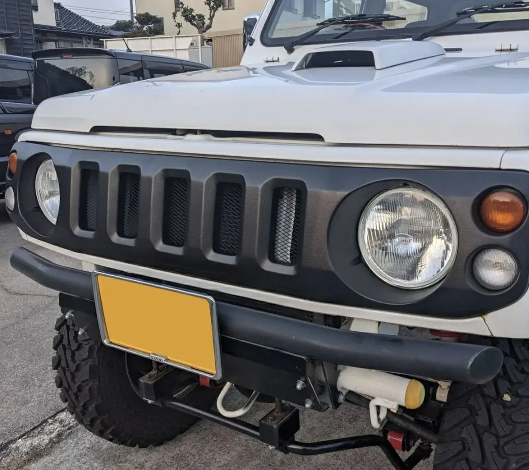 ja12 22 ハマーグリル　美品 JA12 JA22 JB32 ジムニー ハマー スタイル メッキ グリル