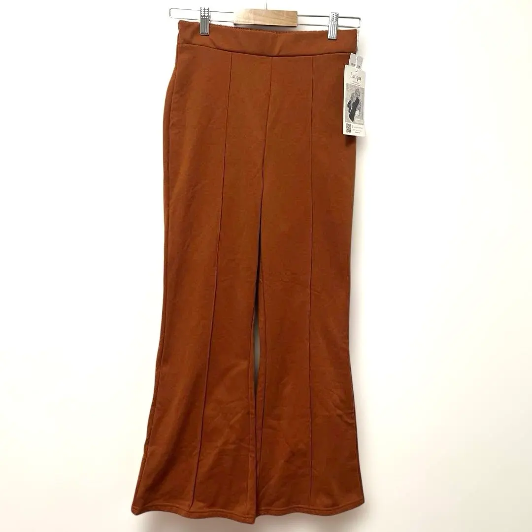 Thumbnail of New, Shimamura Lutique Flare Pants, Orange, L, Elastic Waist