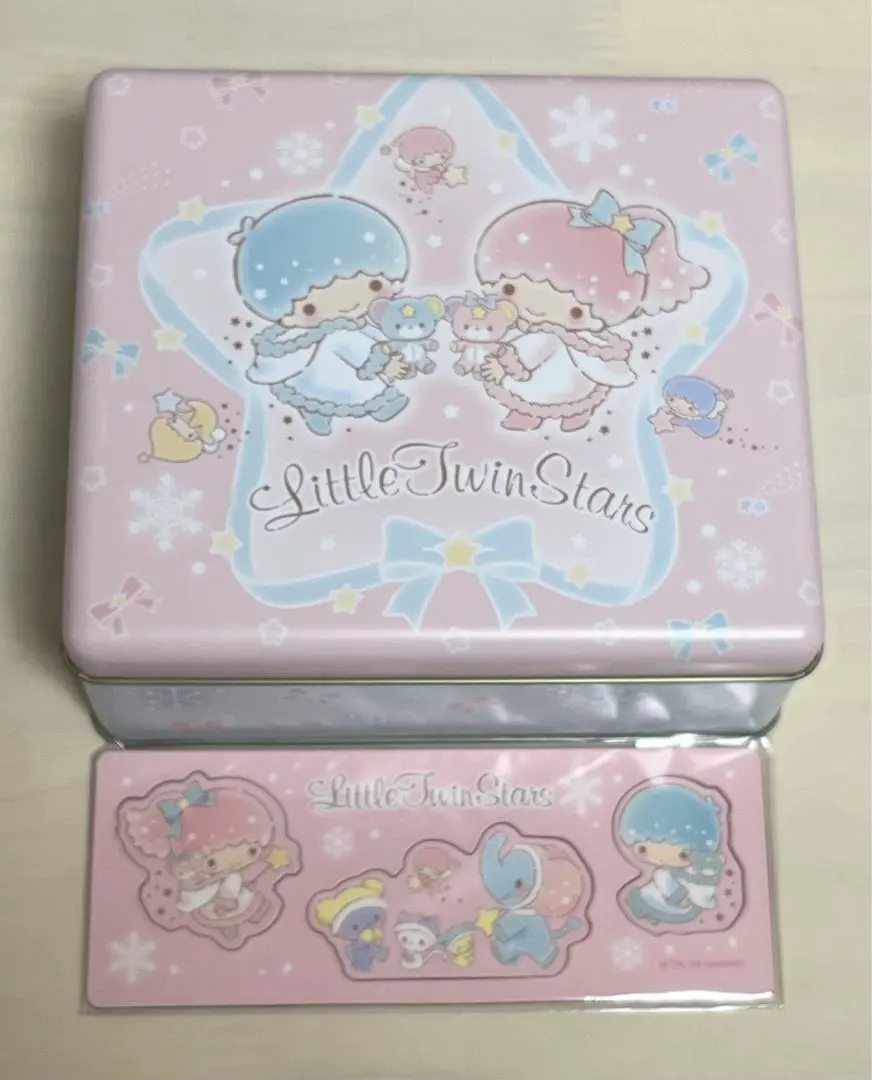 Thumbnail of Kiki & Lala Candy Tin with Magnet - Empty Tin - Christmas Winter Case - Storage Container