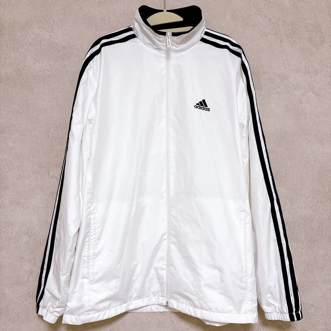 Thumbnail of Adidas white nylon jacket, size M