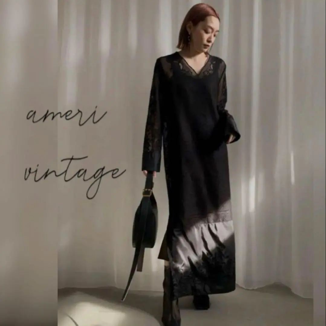 Ameri（アメリ）の「ATTRACTIVE LACE DRESS（ワンピース）」 - WEAR