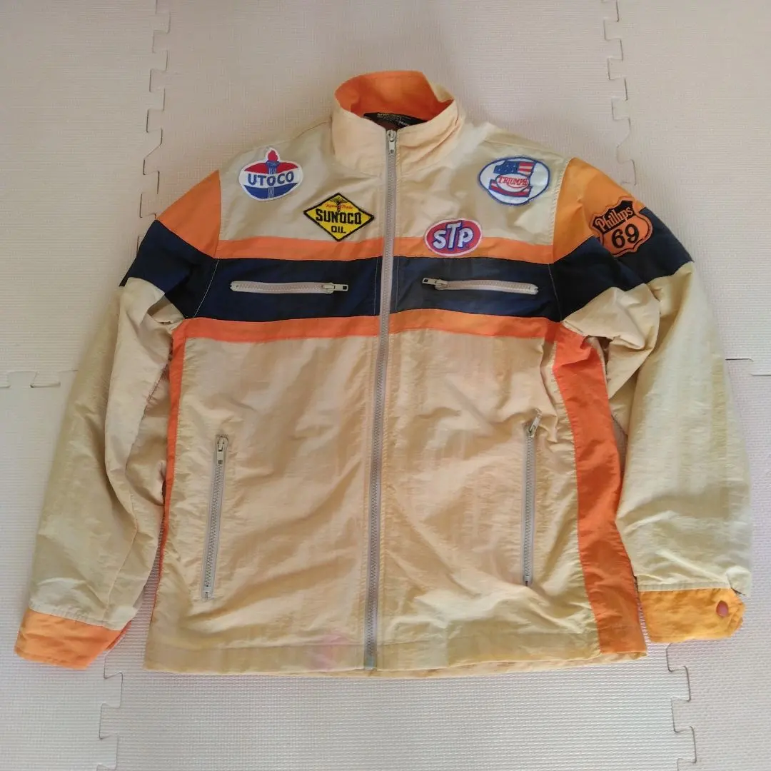 Thumbnail of 80s Nylon Jacket with Embroidered Patches, Size M