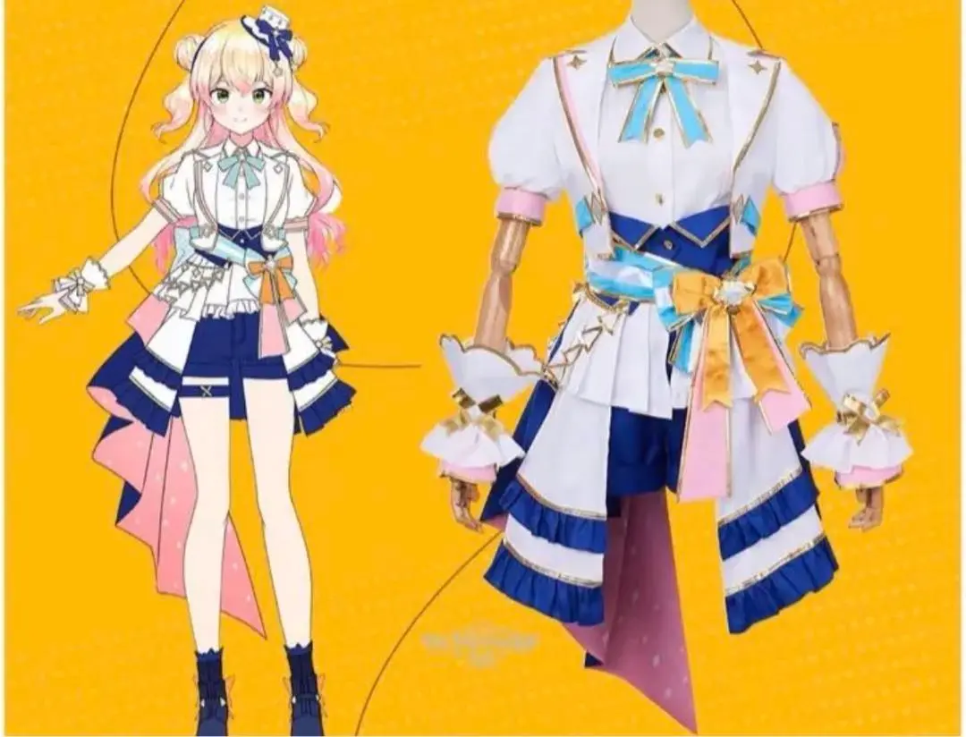 ホロライブ　ブライト　桃鈴ねね　コスプレ コスプレ】これぞアイドル「ホロライブ」桃鈴ねねのブライト衣装