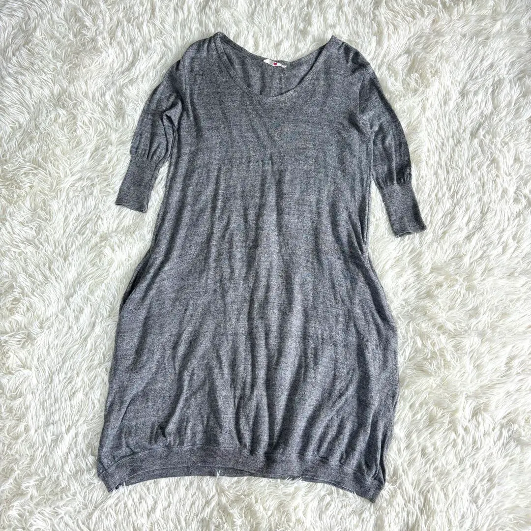Thumbnail of 45R Cotton Dress Balloon 3/4 Sleeve Gray