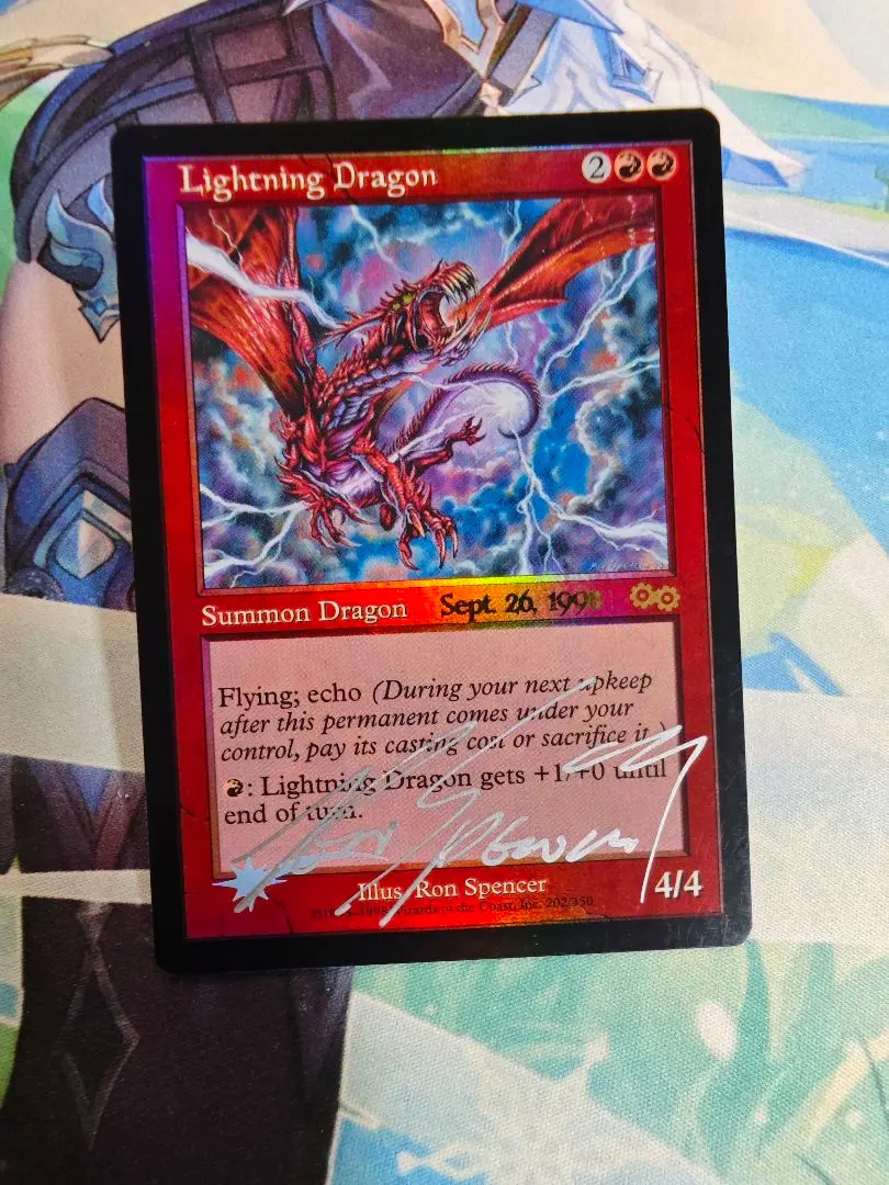 稲妻のドラゴン Lightning Dragon foil プロモ MTG 英)【Foil】稲妻のドラゴン / Lightning Dragon【USG】プレ