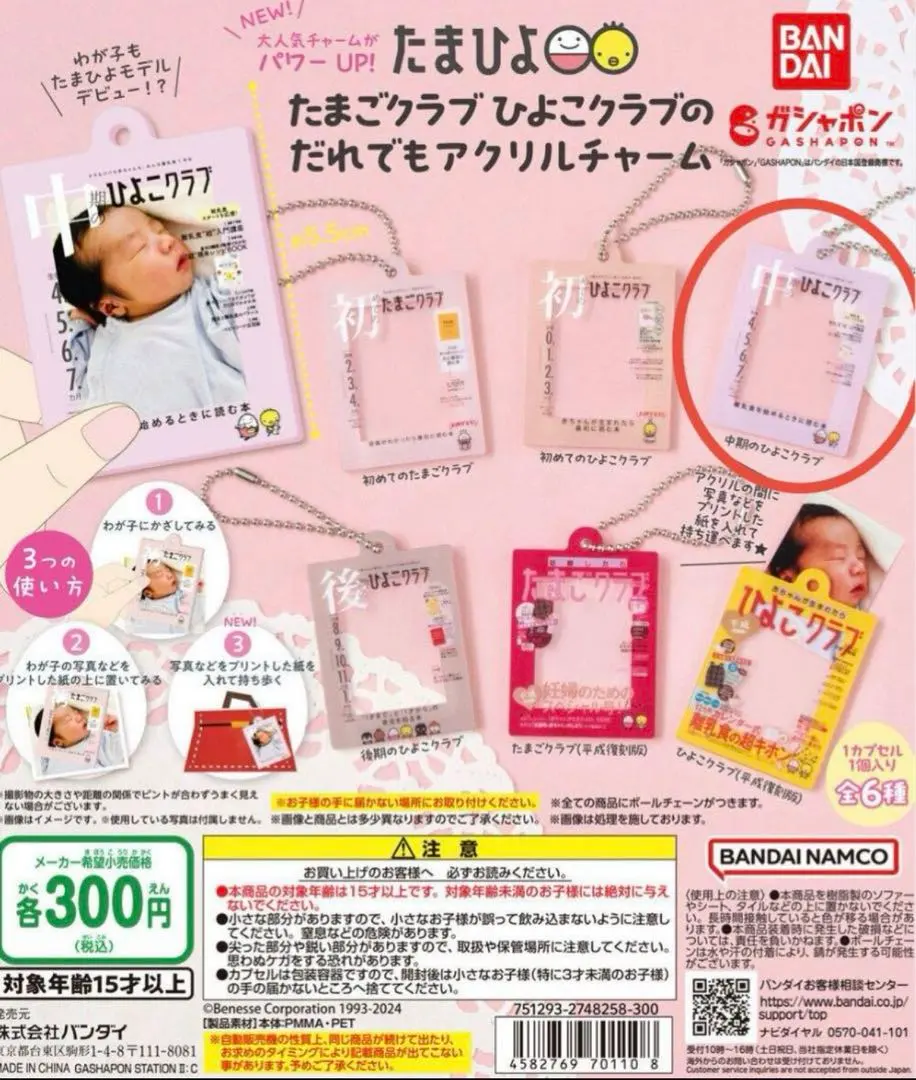 Thumbnail of Tamago Club & Hiyoko Club Everyone's Acrylic Charm: Hiyoko Club for the middle period