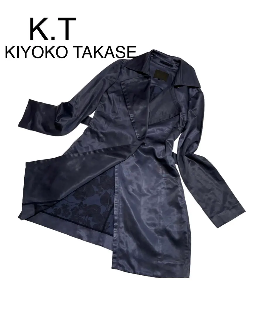 大きいサイズ　K.Tタカセキヨコ　ブルーフォックス取り外し可能トレンチ 大きいサイズK.Tタカセキヨコブルーフォックス取り外し可能トレンチ