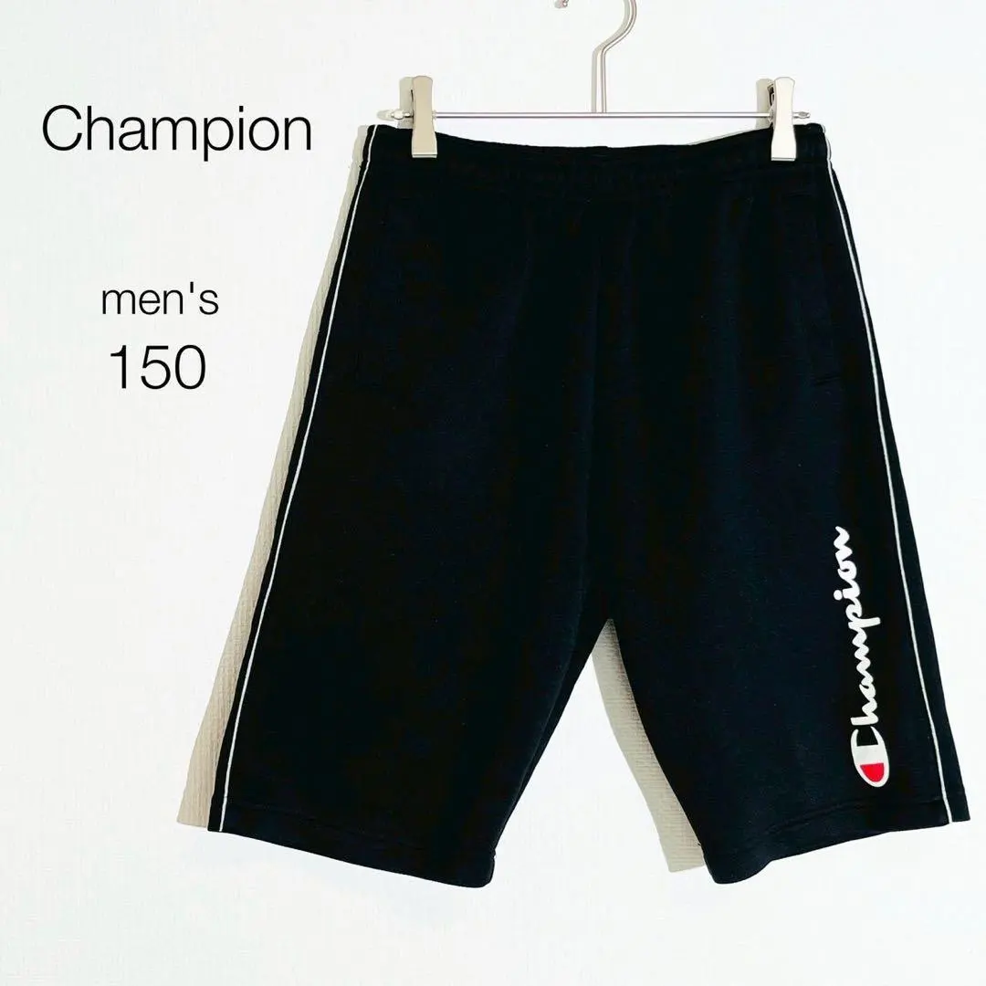 Thumbnail of Champion Half Pants [150] Jersey Black Sports Kids Loose Fit
